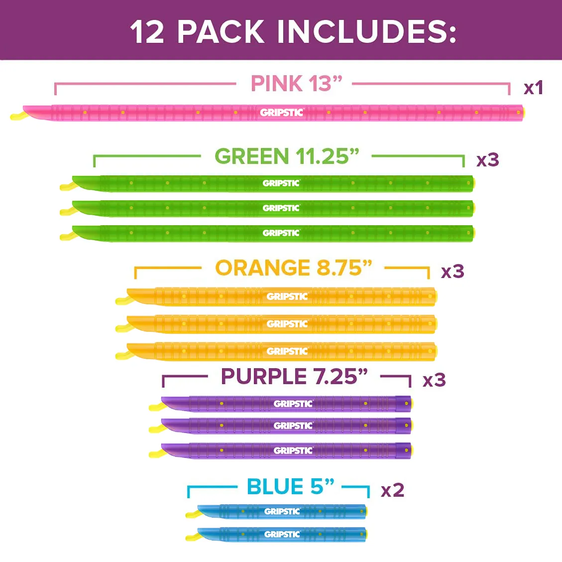 GRIPSTIC® Bag Sealer 12-Pack Assorted Set — image 2